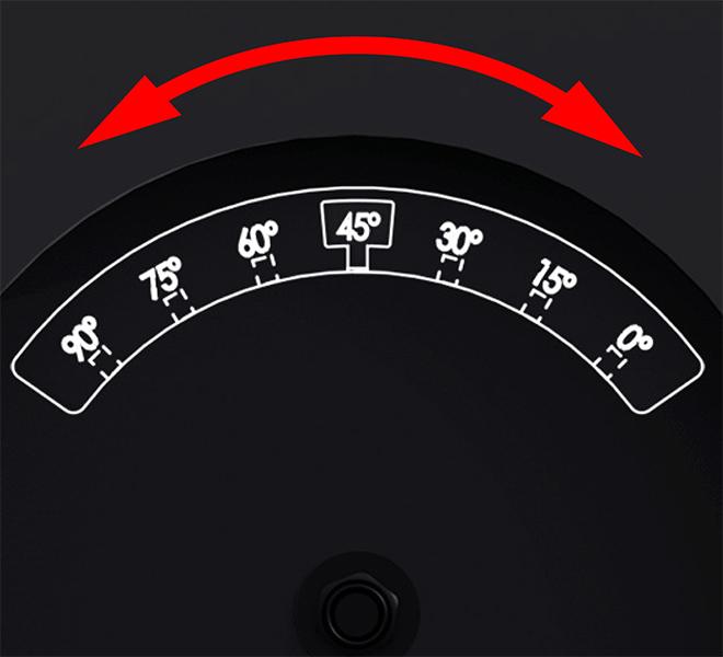 Angle guides help set the desired rotation of your screen