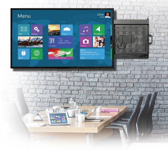 B-Tech BT7883 Flat Screen TV Bracket with Slide Out AV Storage Tray