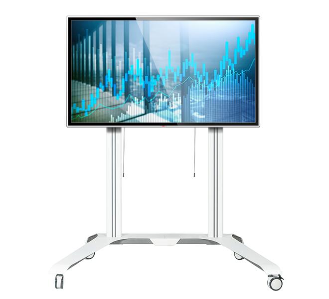 B-Tech BT8564 - Mobile TV Trolley Stand For Screens Up To 120 Inch