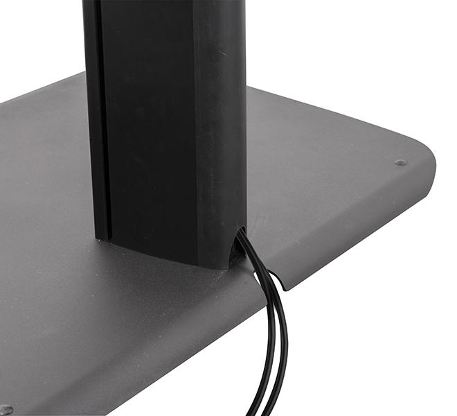 Integrated cable management for a neat and tidy finish