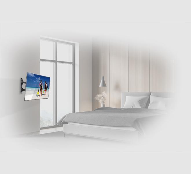 B-Tech BTV513 Ultra Slim Articulated TV Bracket for TVs up to 55 inch