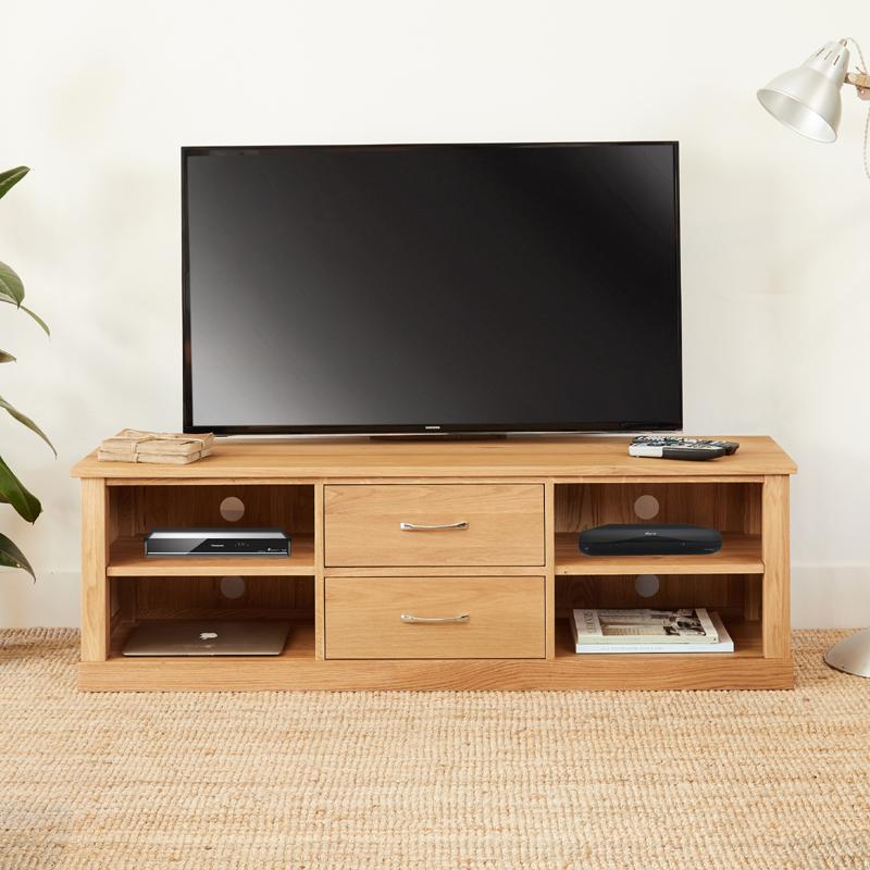 Baumhaus Mobel Oak Cantilever TV Stand (COR09E)