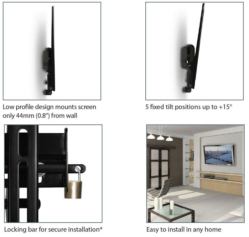B-Tech Ventry BTV511 Tilting TV Wall Mount for TVs up to 55 inch