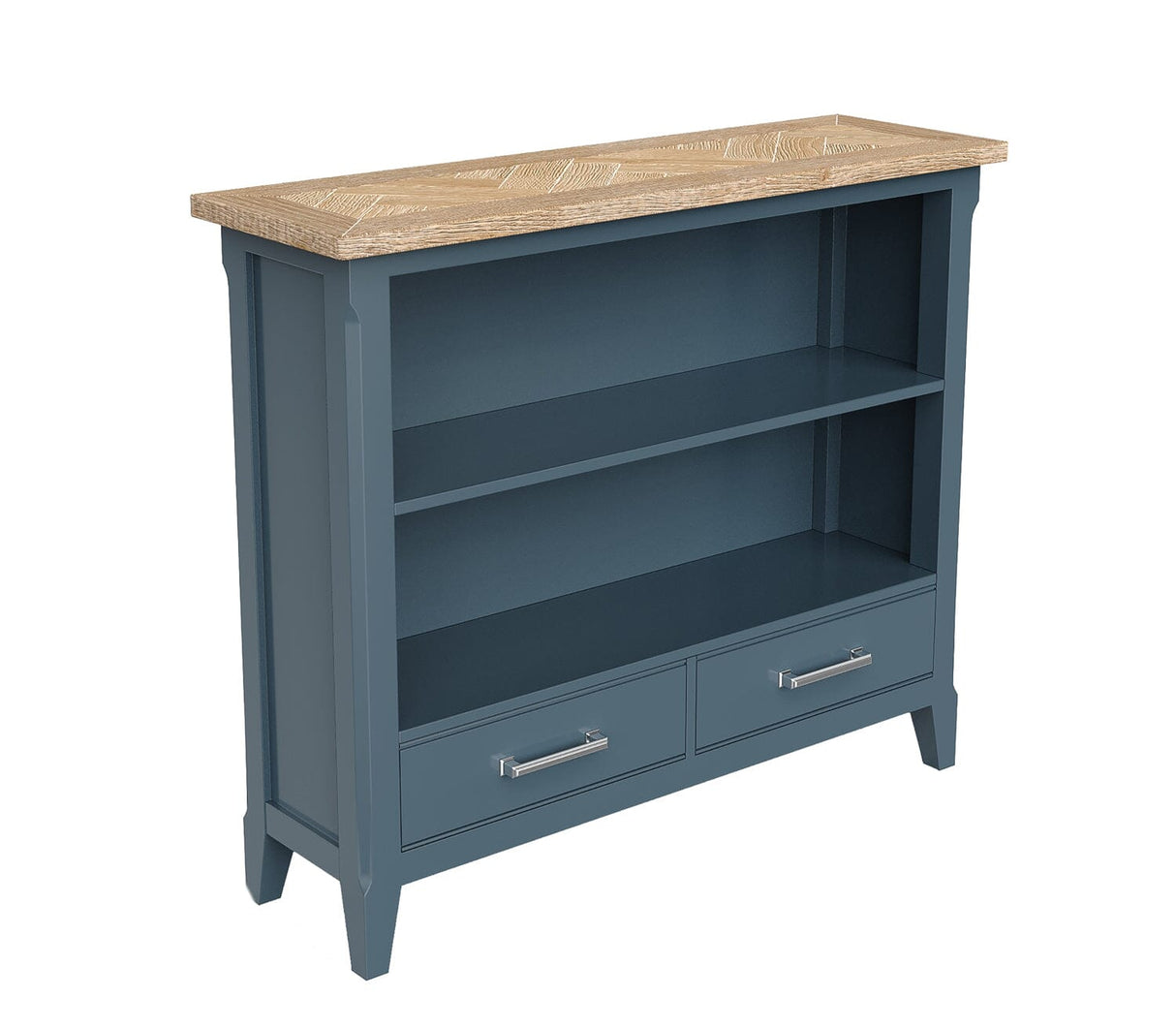 Baumhaus Signature Blue Low Bookcase (CFR01A)