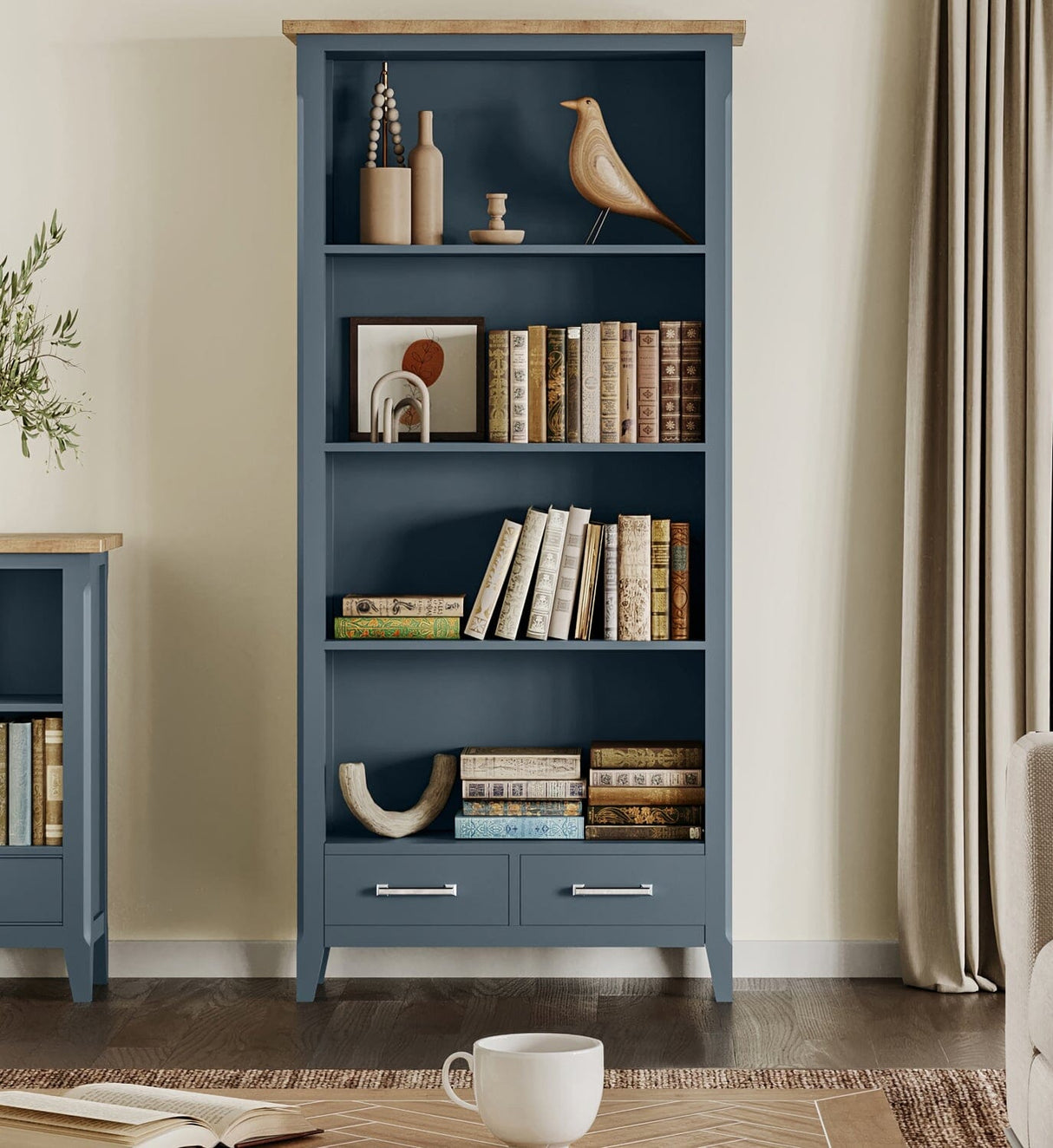 Baumhaus Signature Blue - Tall bookcase (CFR01B)