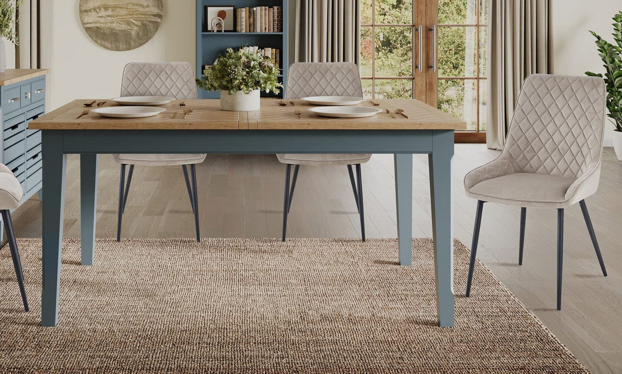 Baumhaus Signature Blue Extending Dining Table (CFR04A)