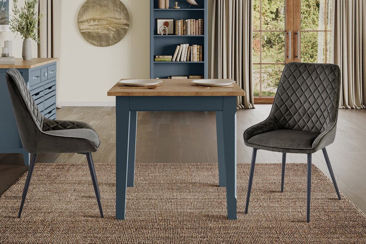 Baumhaus Signature Blue Square Dining Table (CFR04B)