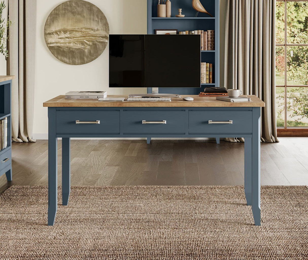 Baumhaus Signature Blue - Executive Desk (CFR06C)