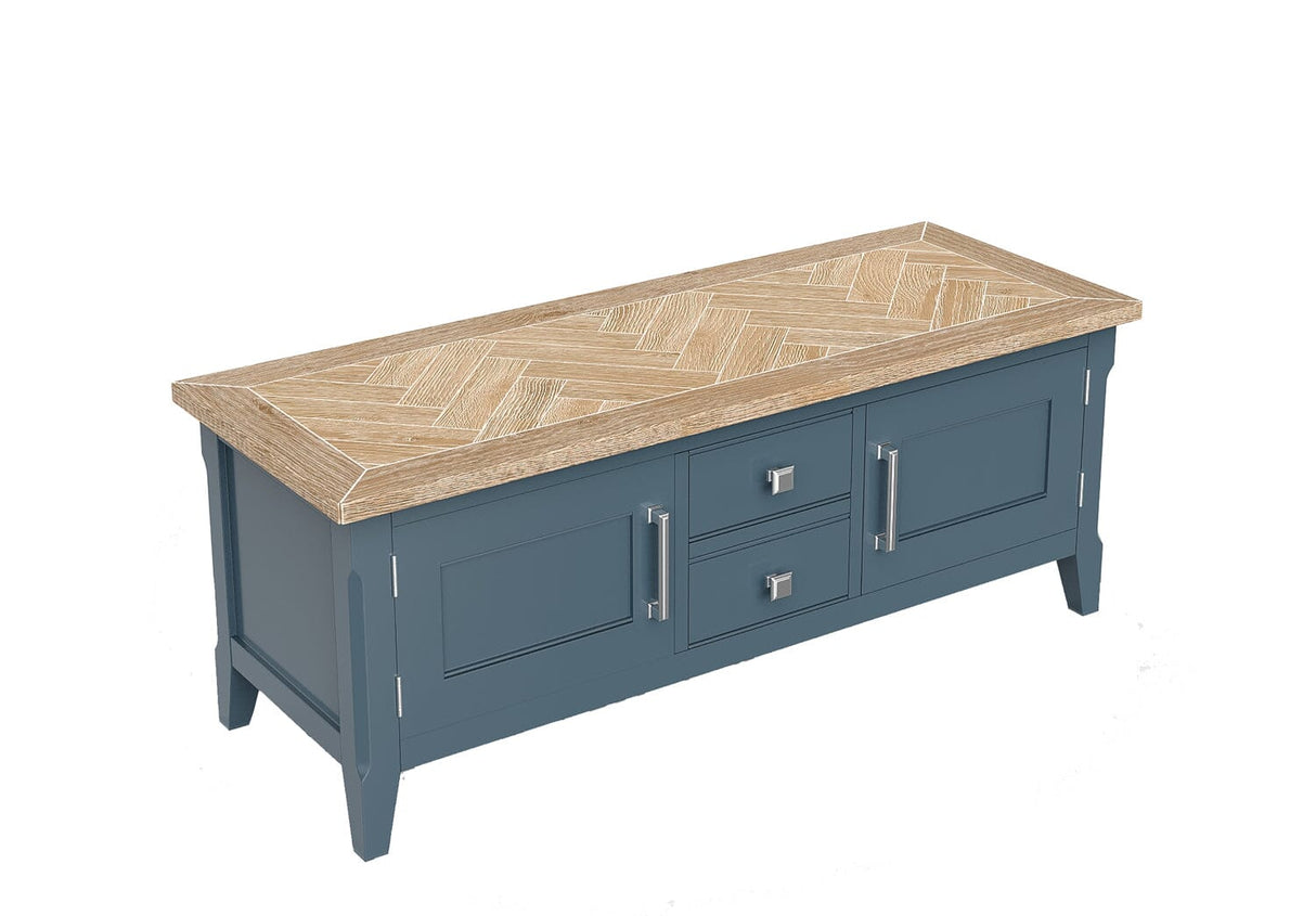 Baumhaus Signature Blue Widescreen Television Stand (CFR09A)