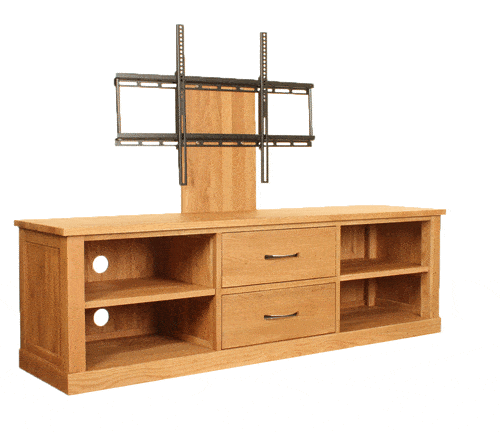 Baumhaus Mobel Oak Cantilever TV Stand (COR09E)