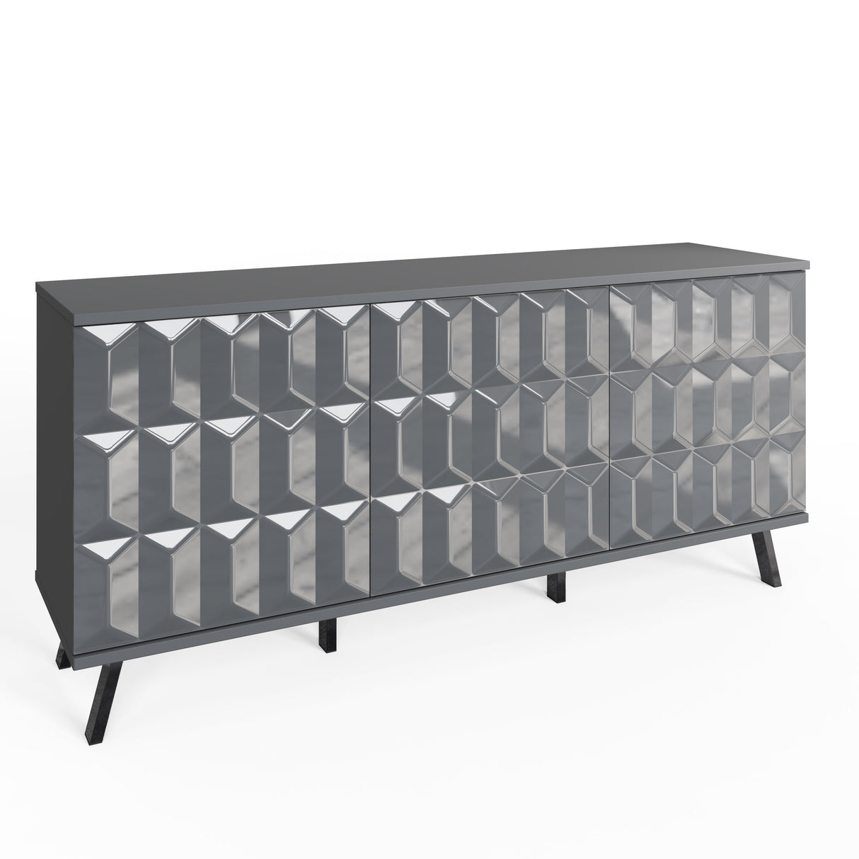 Frank Olsen Elevate Grey Sideboard with Mood Lighting