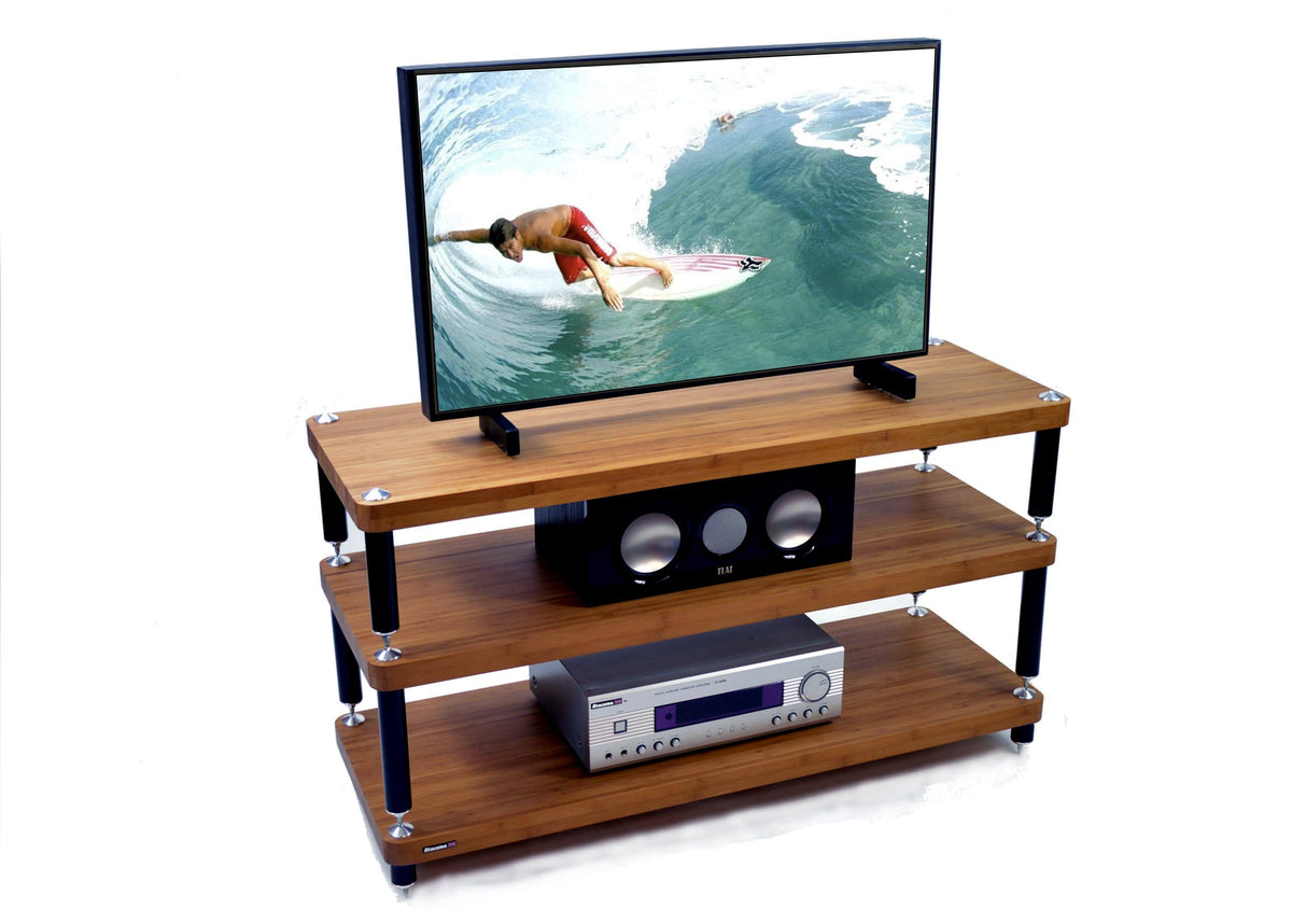 Atacama Evoque Eco 110-40 Dark Finish Bamboo AV Rack