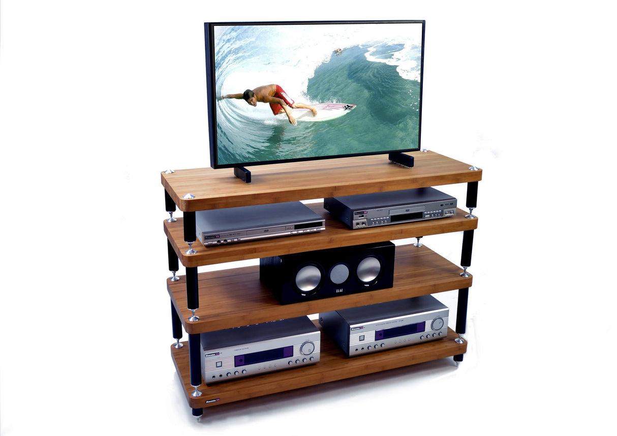 Atacama Evoque Eco 110-40 Dark Finish Bamboo AV Rack