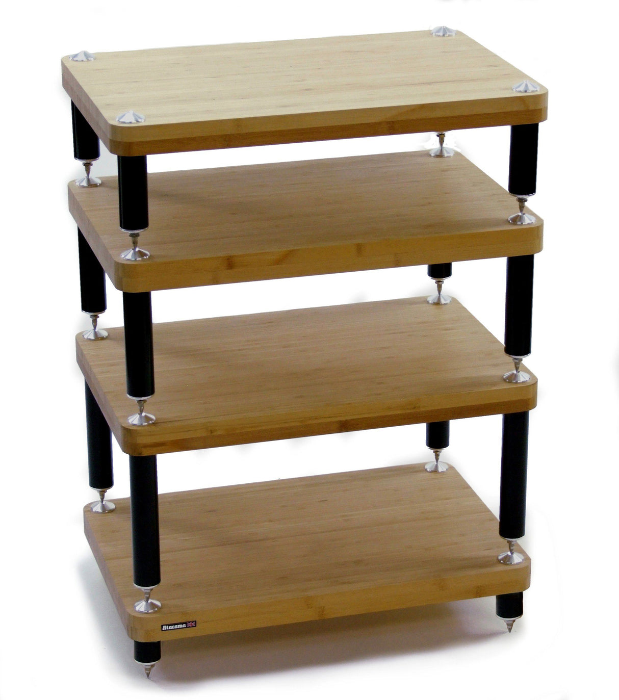 Atacama Evoque Eco 60-40 Natural Finish Bamboo Hi-Fi Rack