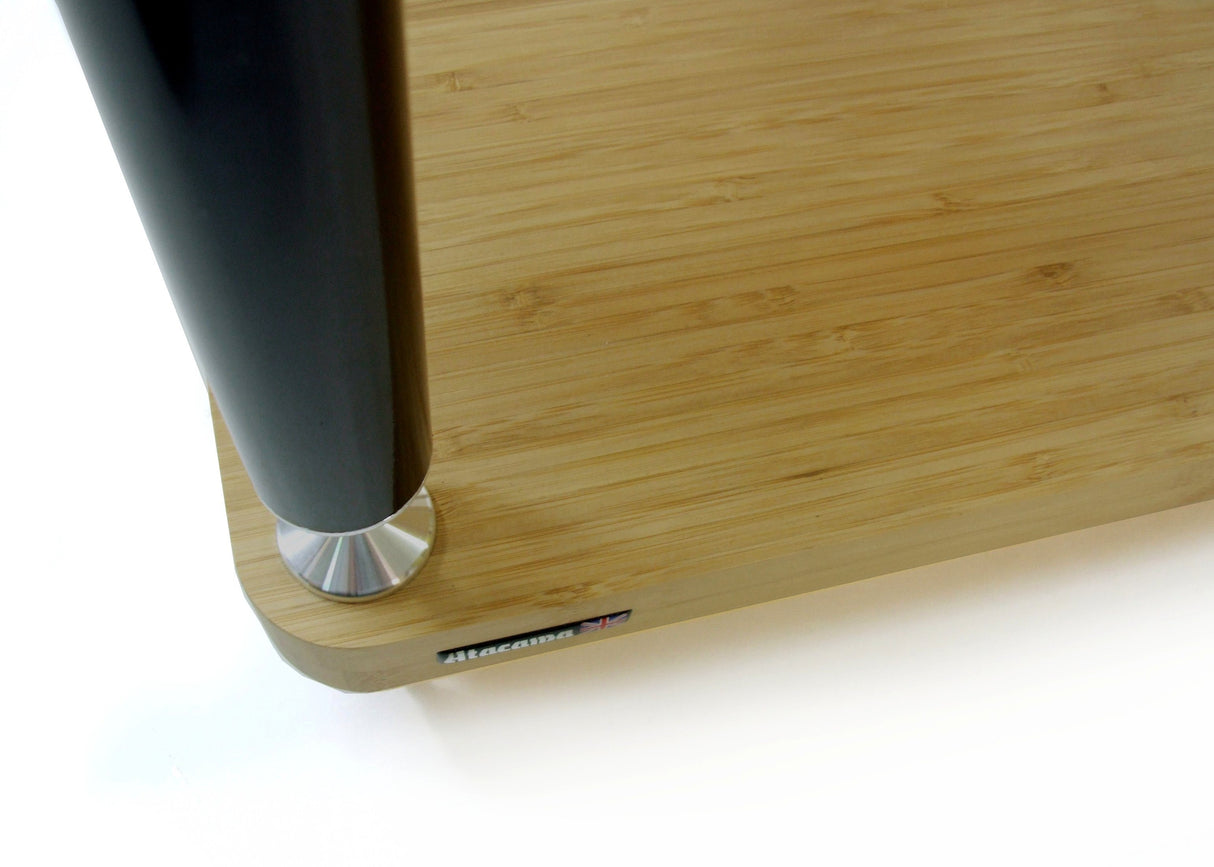 Atacama Evoque Eco 60-40 Natural Finish Bamboo Hi-Fi Rack