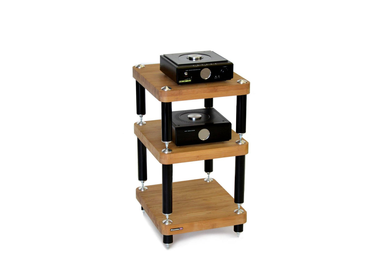 Atacama Evoque Eco 35-40 Mini Hi-Fi Rack Base Unit in Natural Finish Bamboo