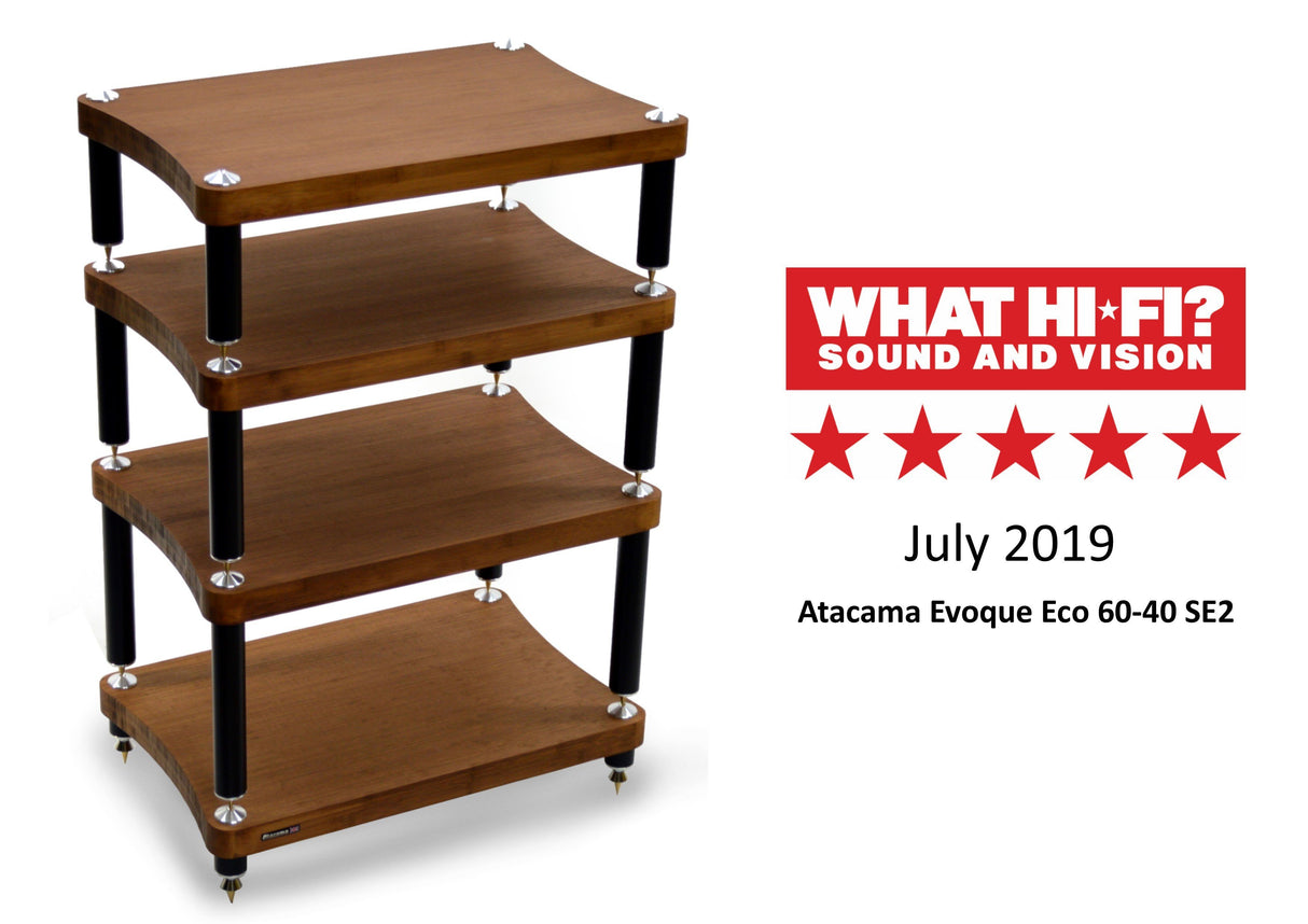Atacama Evoque Eco 60-40 SE2 Dark Finish Bamboo Hi-Fi Rack