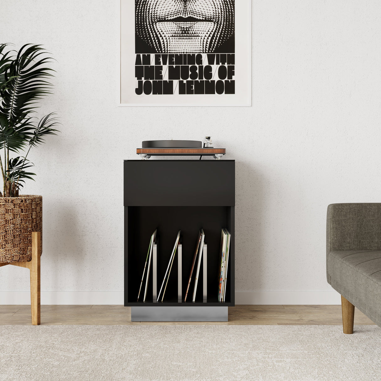 Alphason Element Black Turntable Stand (ATTS1301)