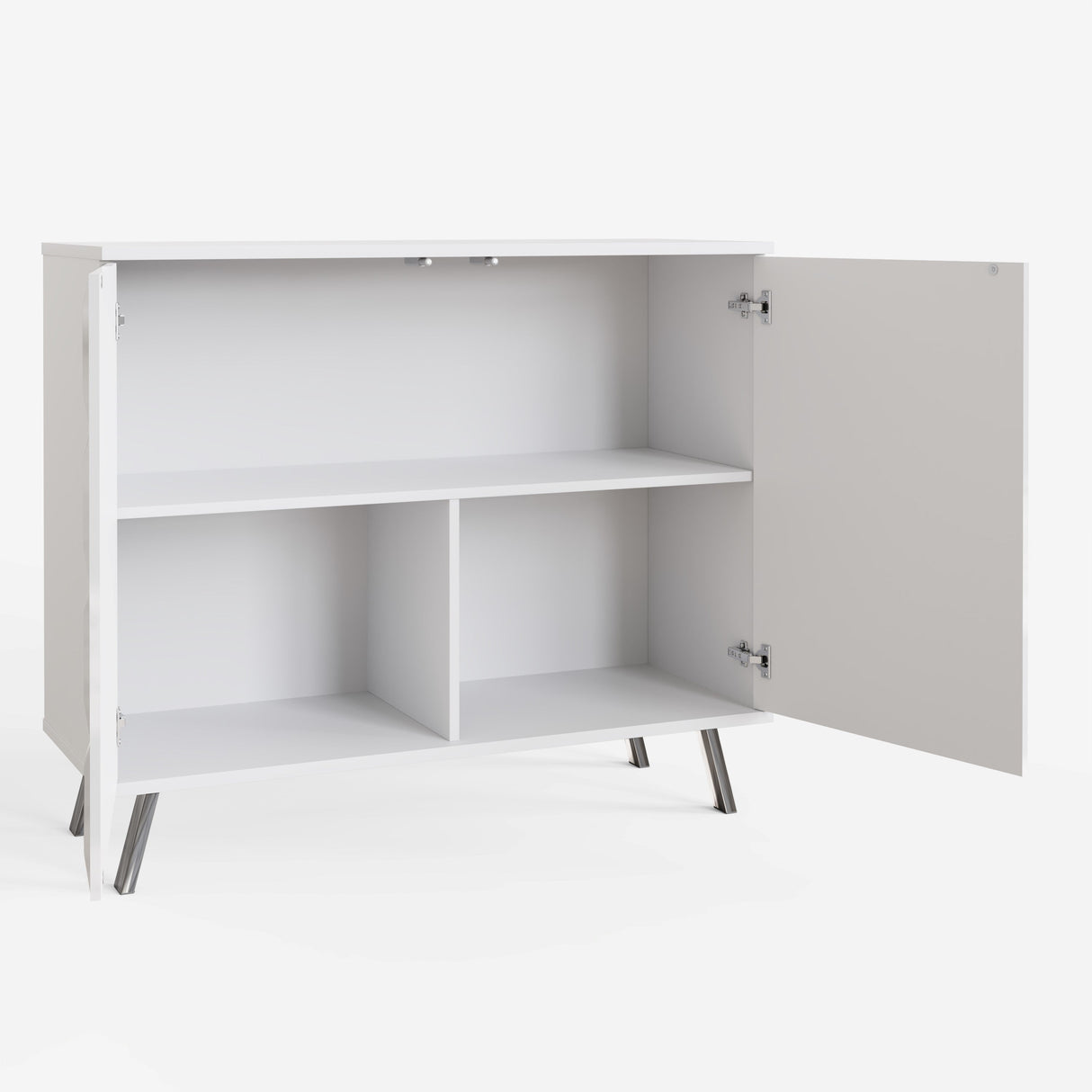 Frank Olsen Elevate White Small Sideboard with Mood Lighting