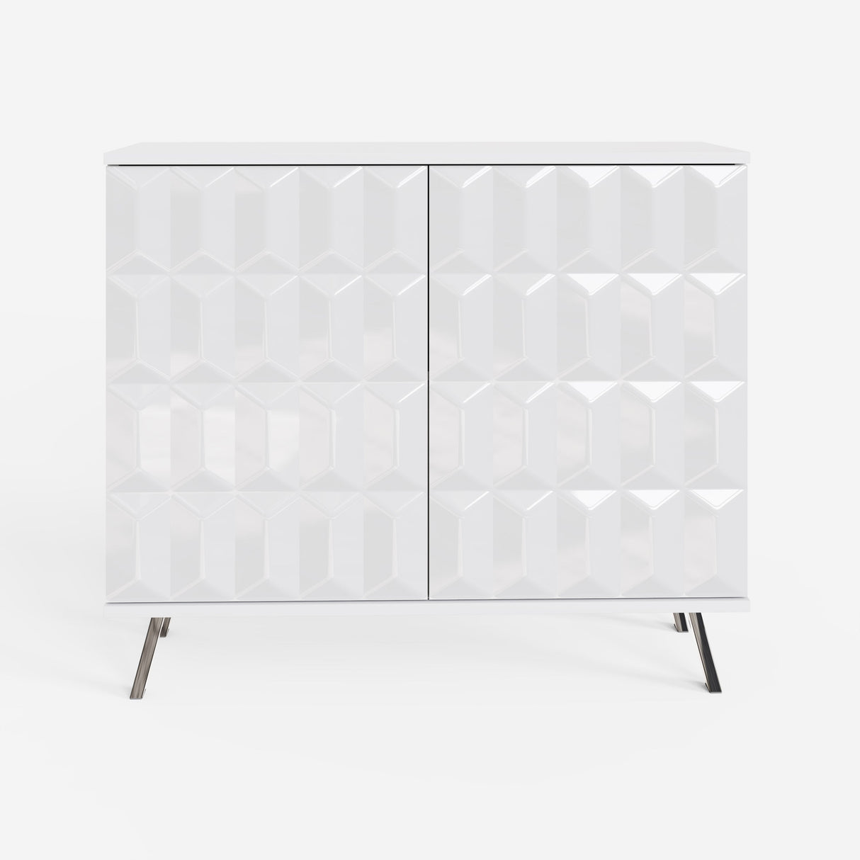 Frank Olsen Elevate White Small Sideboard with Mood Lighting