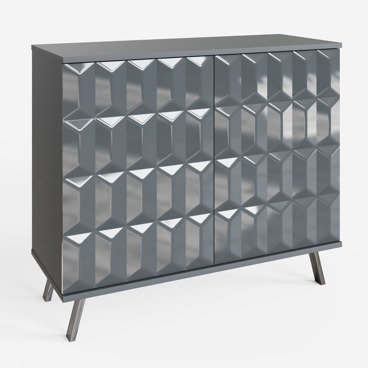 Frank Olsen Elevate Grey Small Sideboard with Mood Lighting