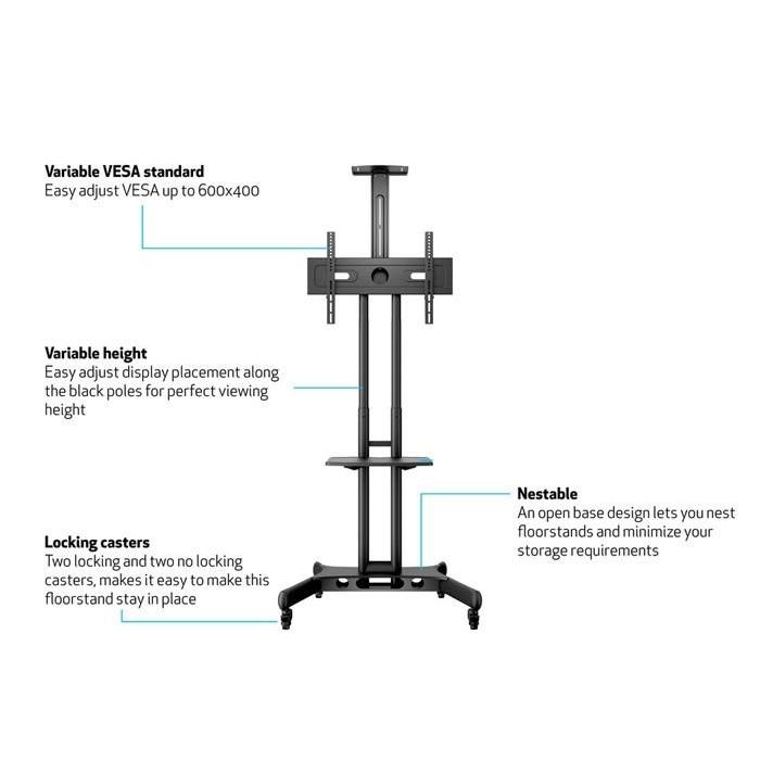 Multibrackets M Public Floorstand Basic 150 For Up To 60 Inch