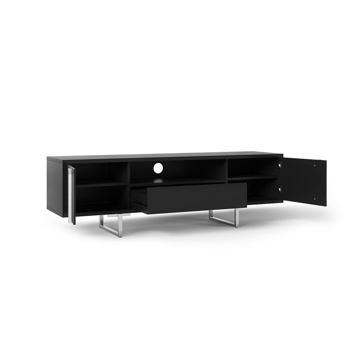 Alphason Gallium Black TV Stand (ADGA1600BLK)