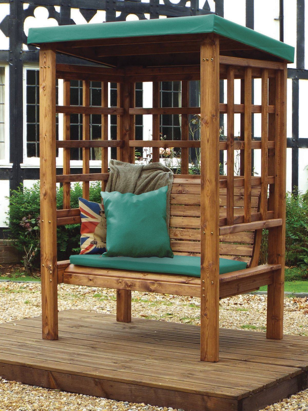 Charles Taylor Bramham Two Seater Arbour in Green (HB135G Set)
