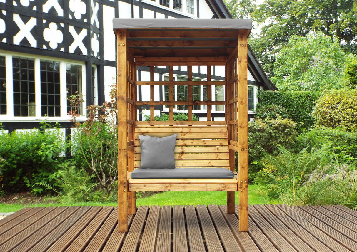 Charles Taylor Bramham Two Seater Arbour in Grey (HB135GR Set)