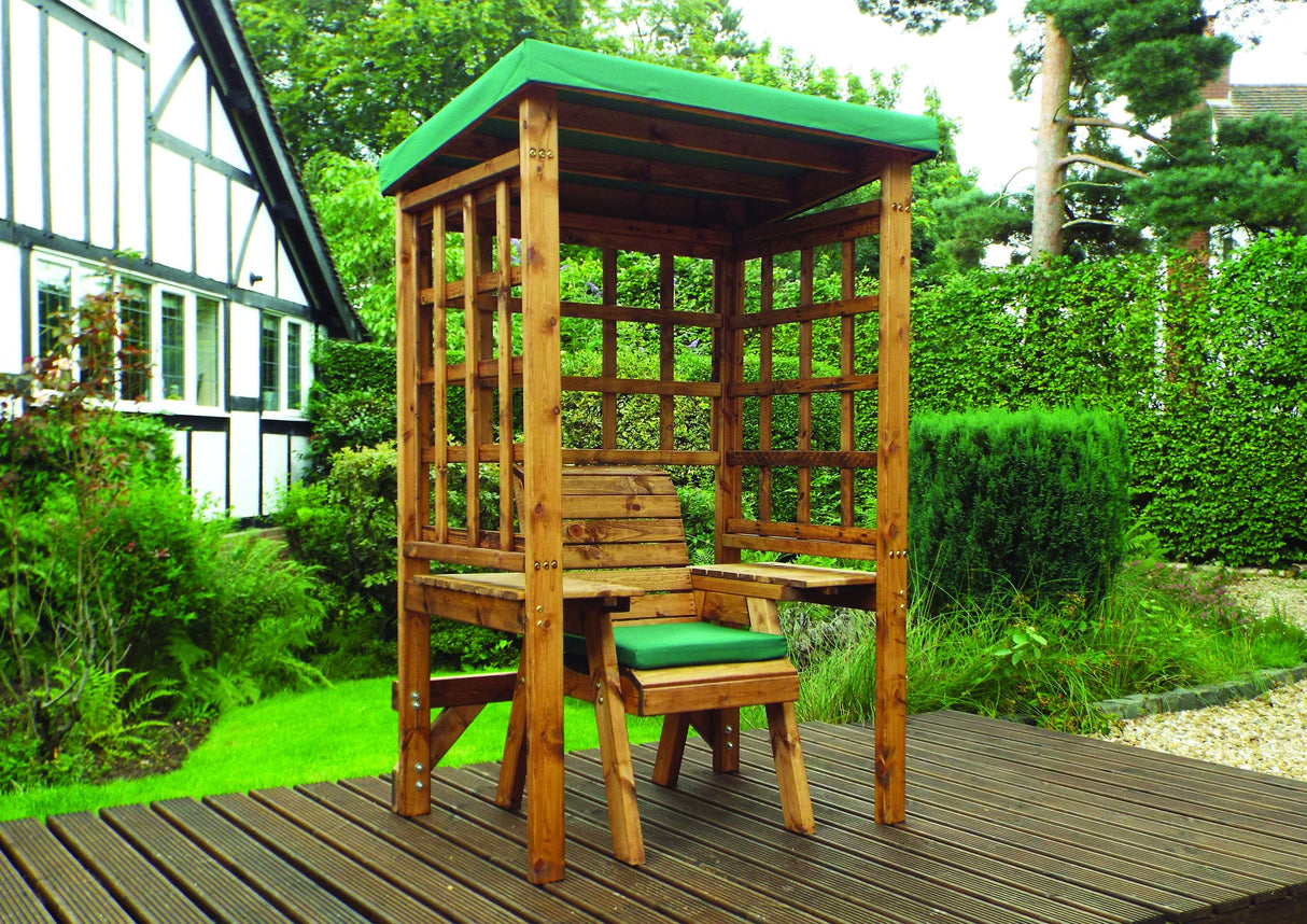 Charles Taylor Wentworth Single Seat Arbour in Green (HB143G Set)