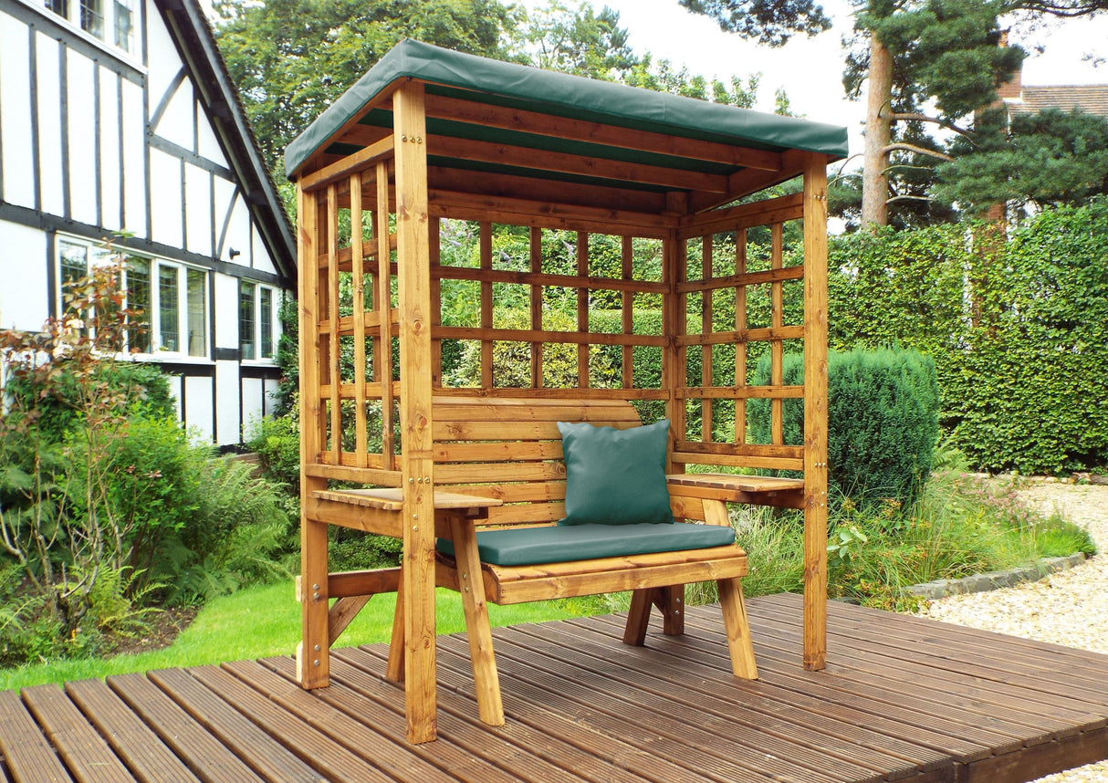 Charles Taylor Wentworth Two Seat Arbour in Green (HB144G Set)