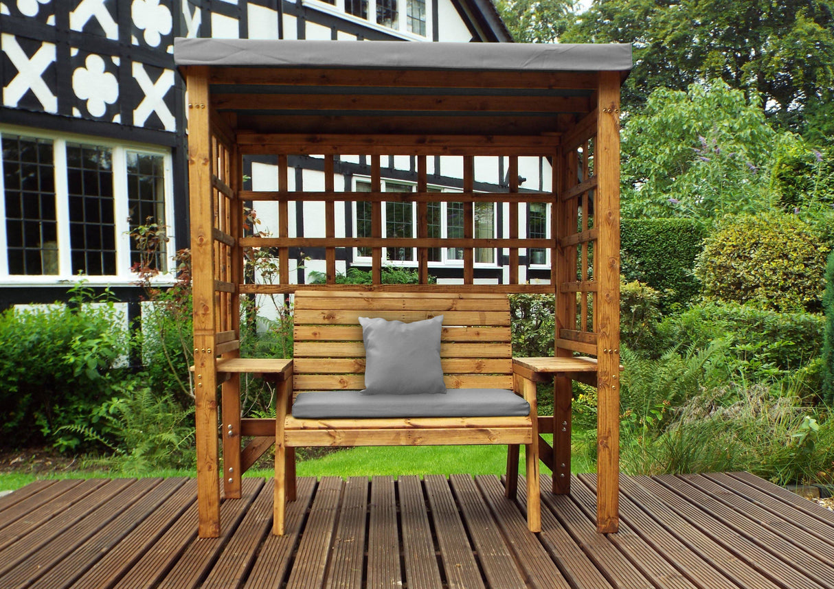 Charles Taylor Wentworth Two Seat Arbour in Grey (HB144GR Set)