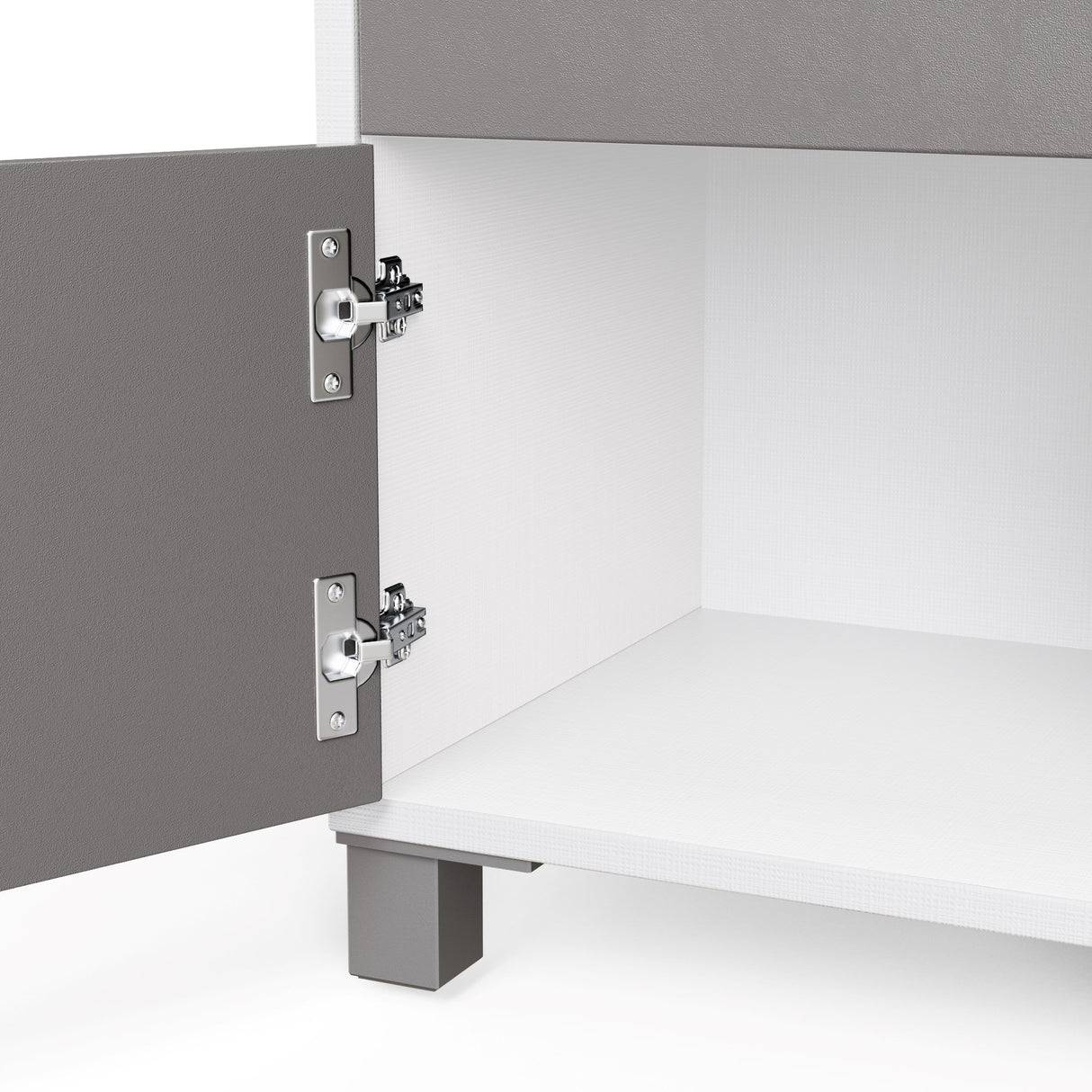 Frank Olsen LED Smart Click Side Table White & Grey