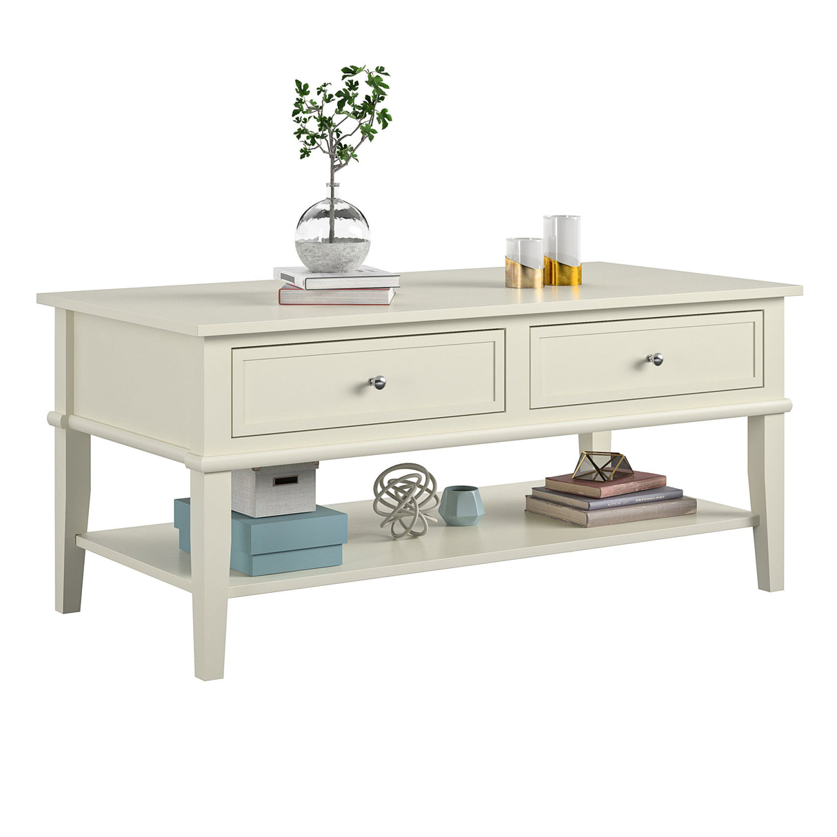 Dorel Home Franklin Range Coffee Table in White
