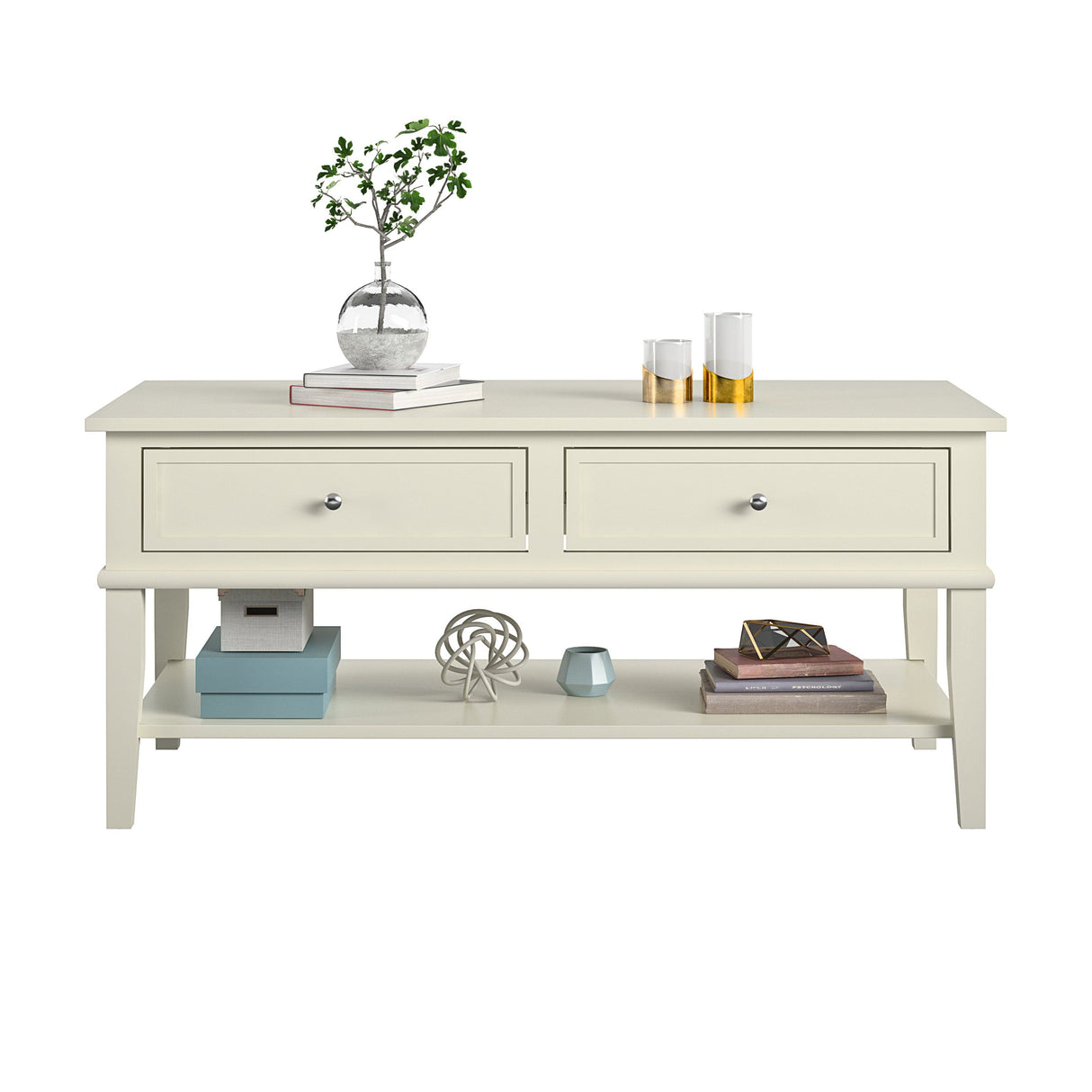 Dorel Home Franklin Range Coffee Table in White