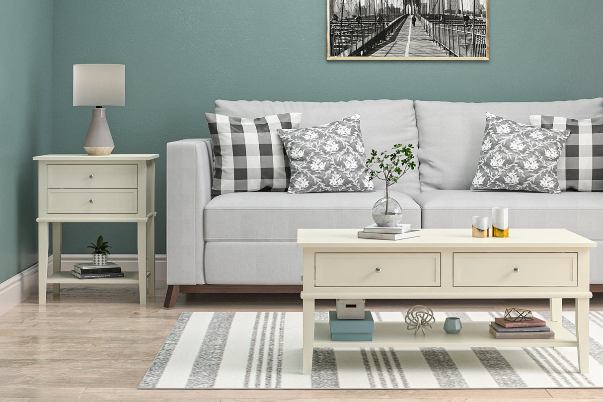 Dorel Home Franklin Range Coffee Table in White