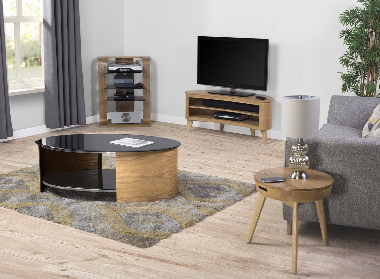 Jual San Francisco Curved Oak TV Stand (JF709)
