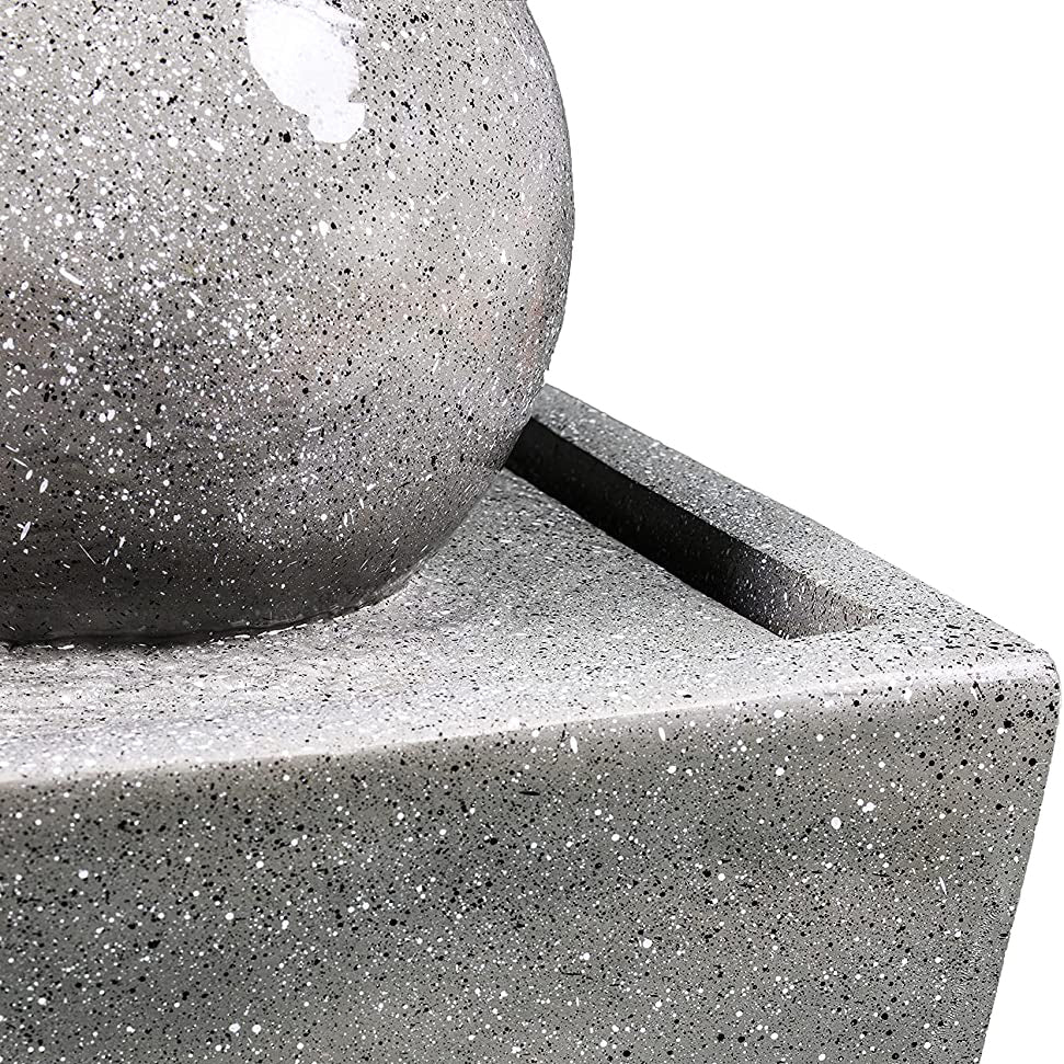 MDA Designs Osiris Garden Water Feature with LED Lighting