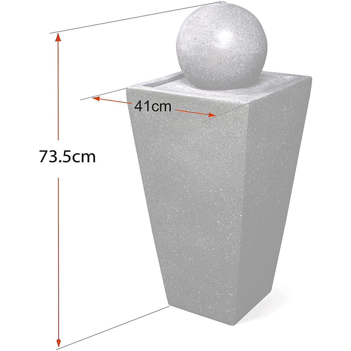MDA Designs Osiris Garden Water Feature with LED Lighting