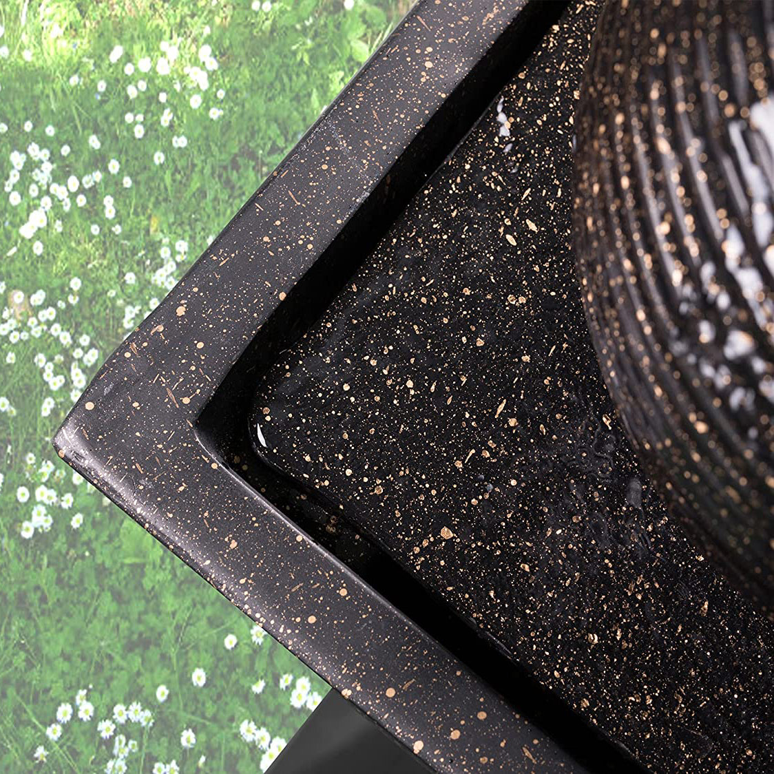 MDA Designs Sequanna Garden Water Feature with LED Lighting