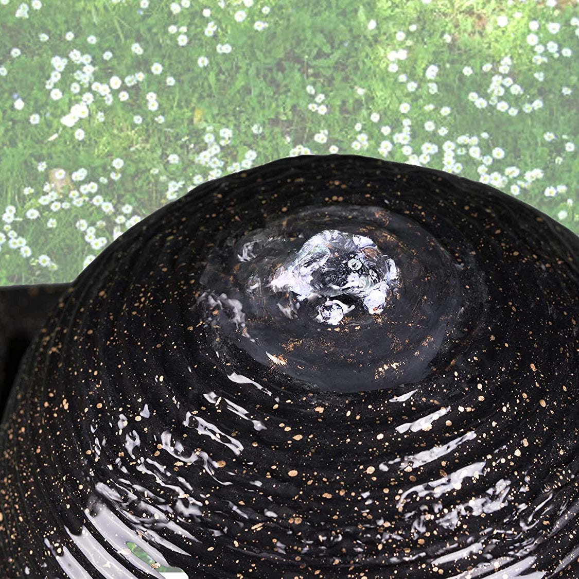 MDA Designs Sequanna Garden Water Feature with LED Lighting