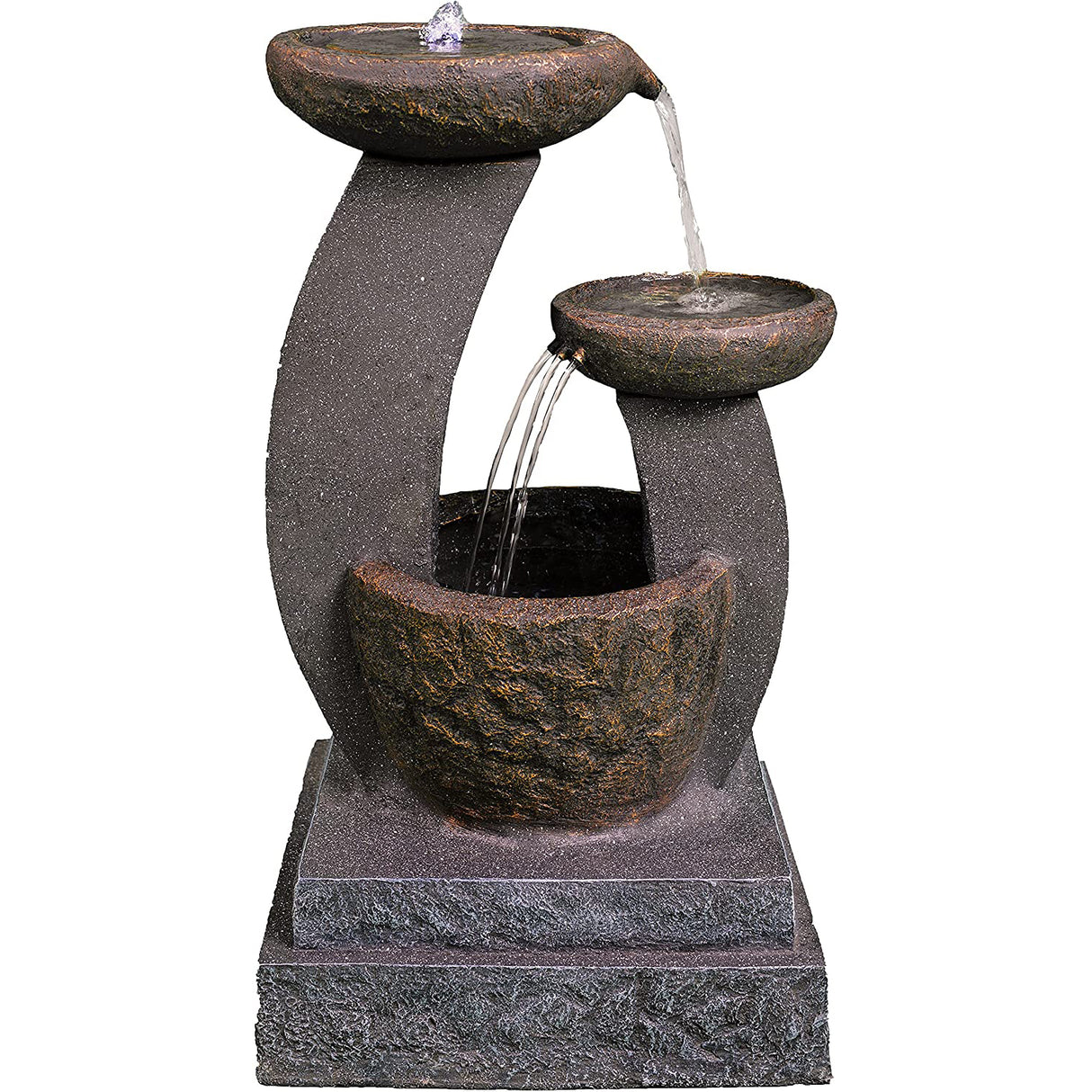 MDA Designs Shinto Garden Water Feature with LED Lighting