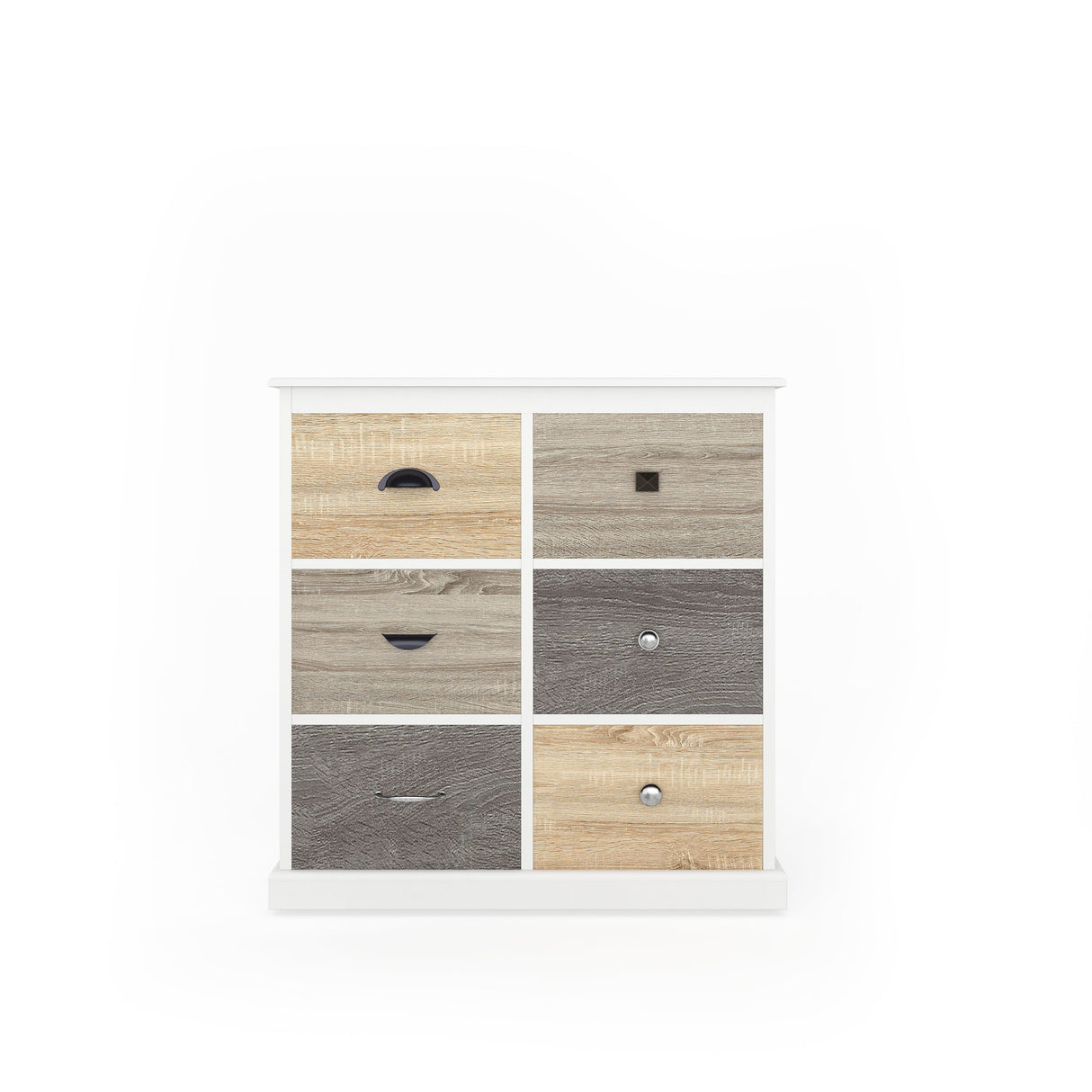 Dorel Home Mercer Range 6 Door Storage Cabinet in White