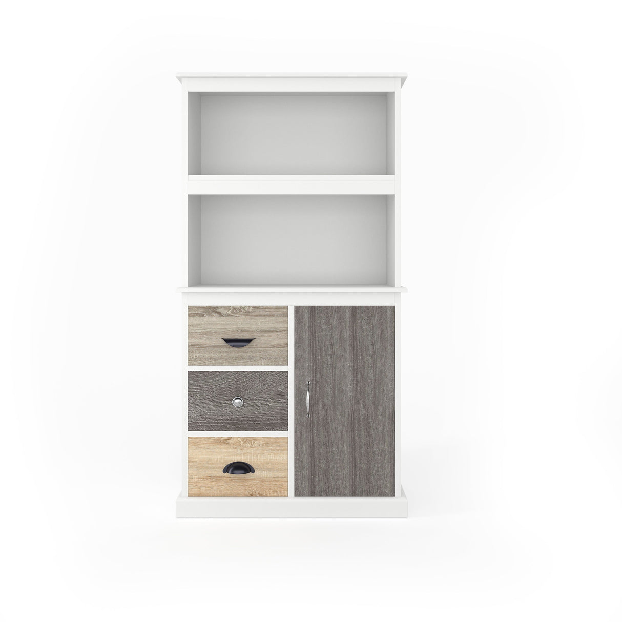 Dorel Home Mercer Range Storage Bookcase in White