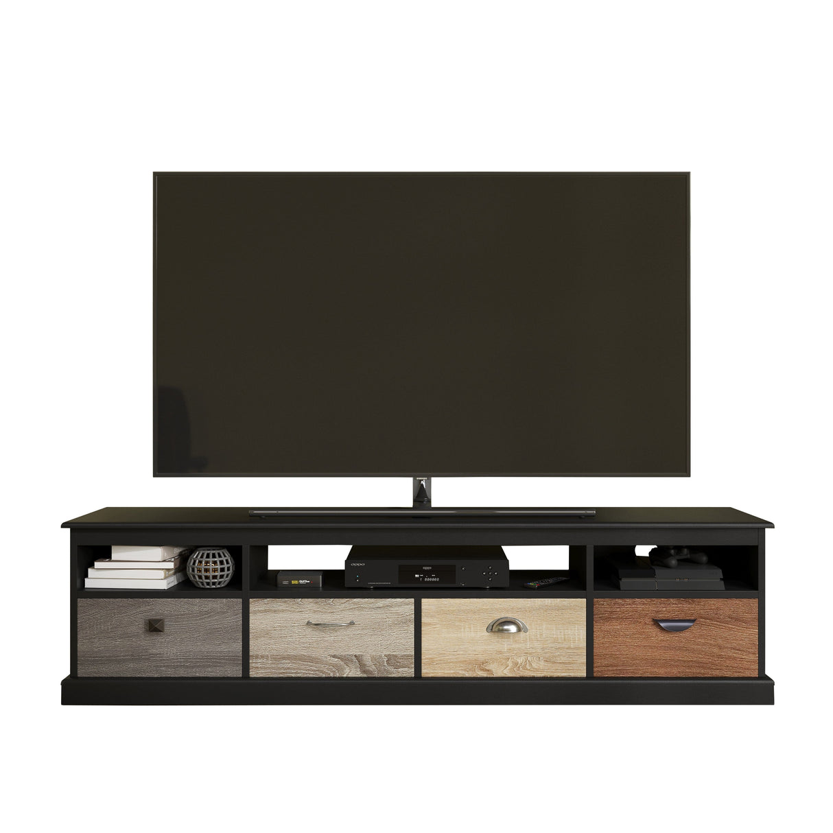 Dorel Home Mercer Range Black TV Console for Screen upto 65 inch