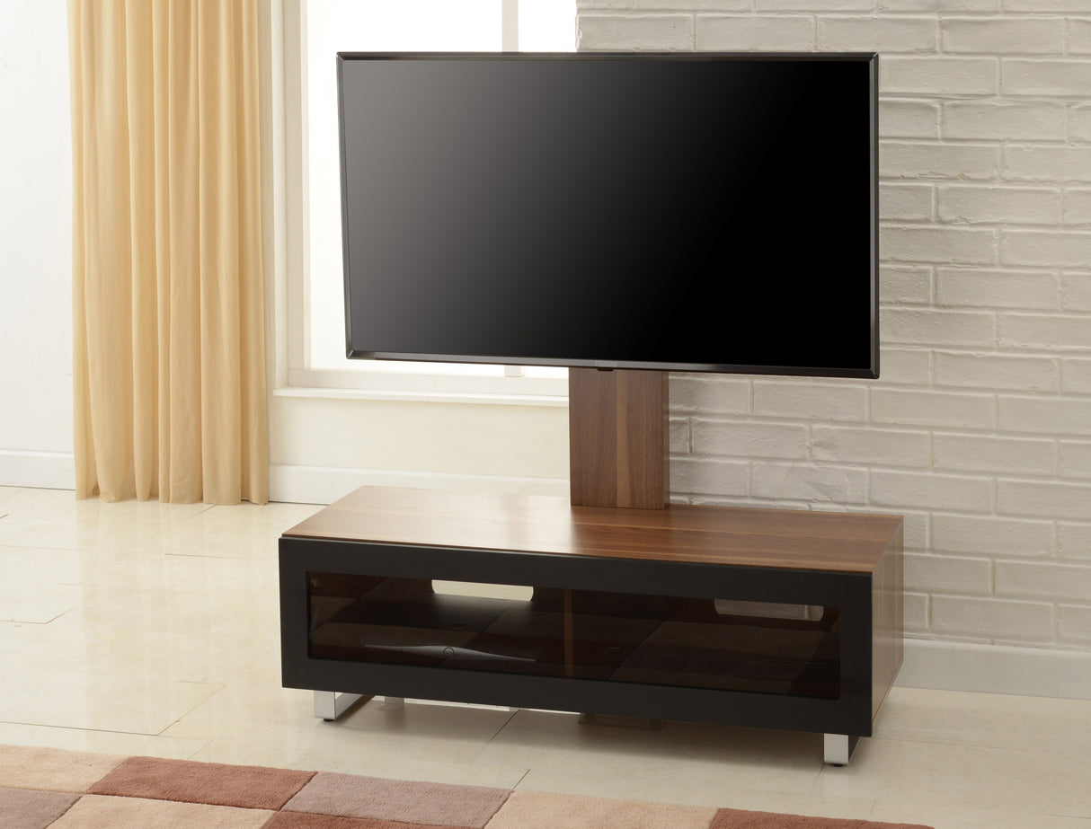 TTAP Munich Walnut Cantilever TV Stand with Bracket (MUN-1250-WAL)