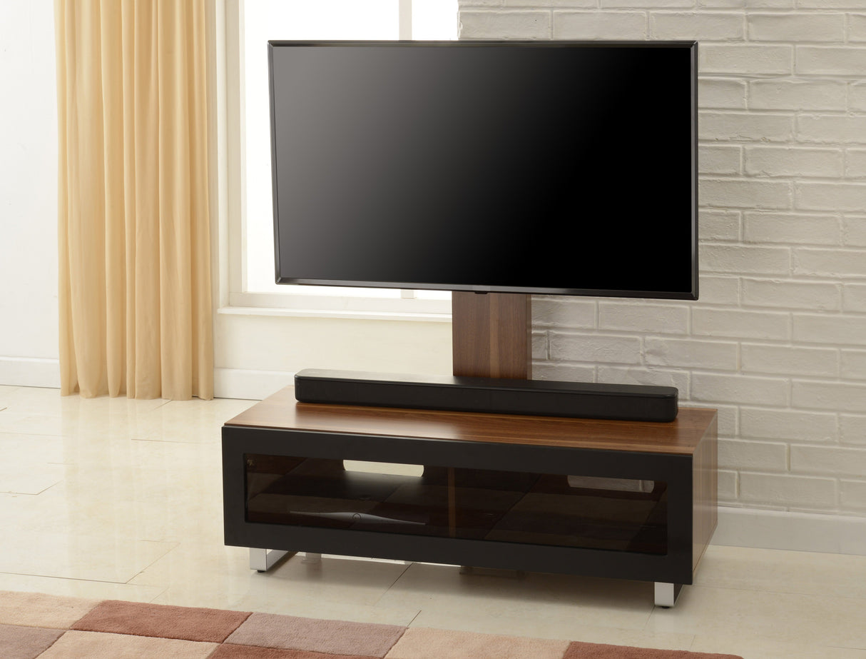 TTAP Munich Walnut Cantilever TV Stand with Bracket (MUN-1050-WAL)