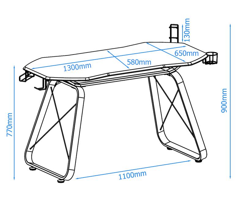 Alphason Oblivion Gaming Desk (AW9220)