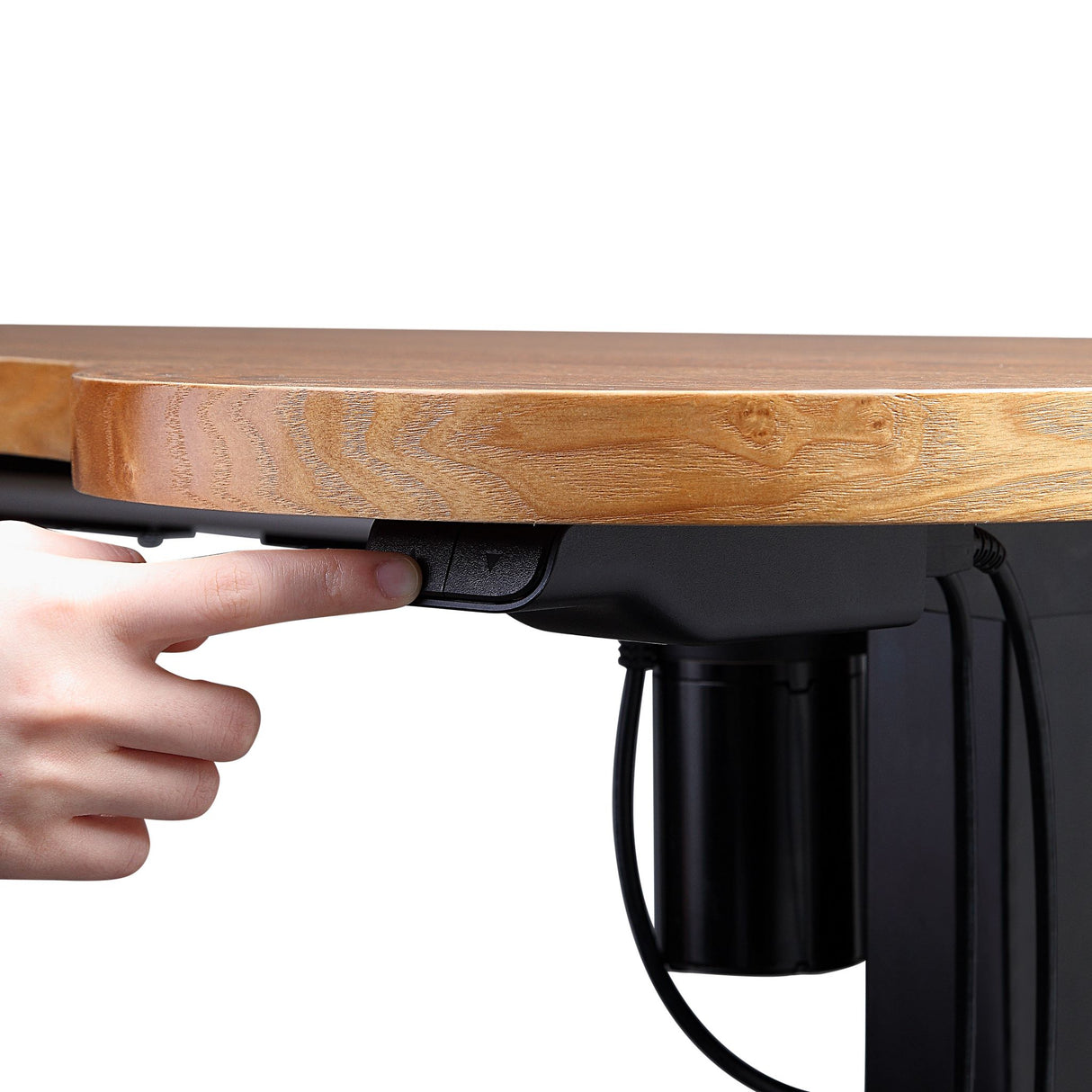 Jual San Francisco Electric Height Adjustable Desk in Oak and Black (PC715 Oak)