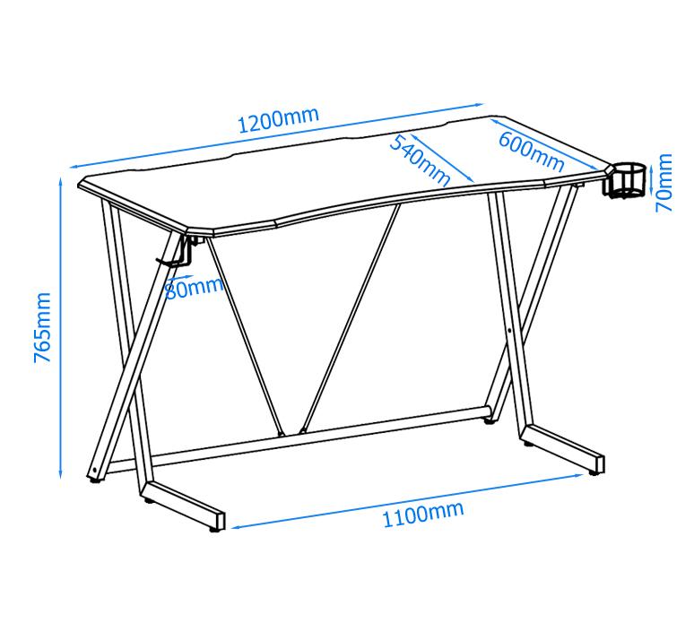 Alphason Phantom Gaming Desk (AW9200)